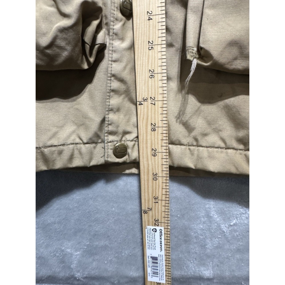 Woolrich Tan Utility Field Jacket Mens Medium Hooded Canvas Workwear USA - Picture 5 of 14